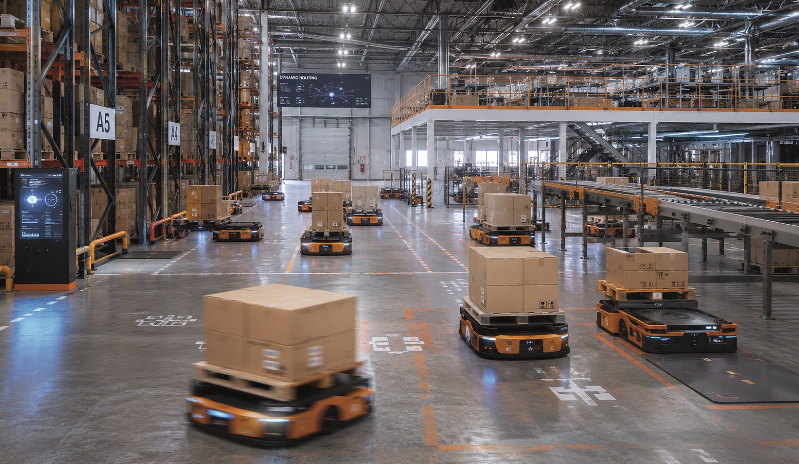 Automatyzacja magazynu przy produkcji farmaceutycznej i transport materiałów do linii produkcyjnej