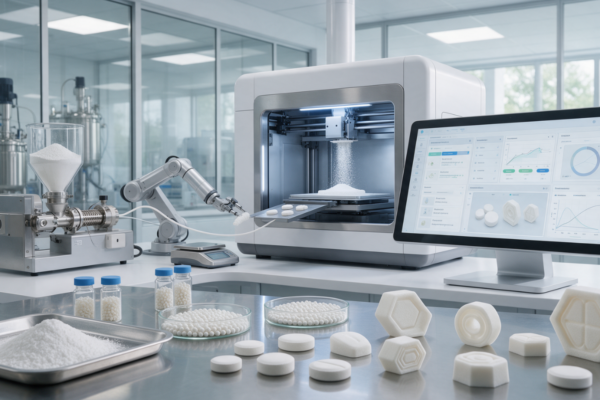 Druk 3D tabletek w laboratorium farmaceutycznym