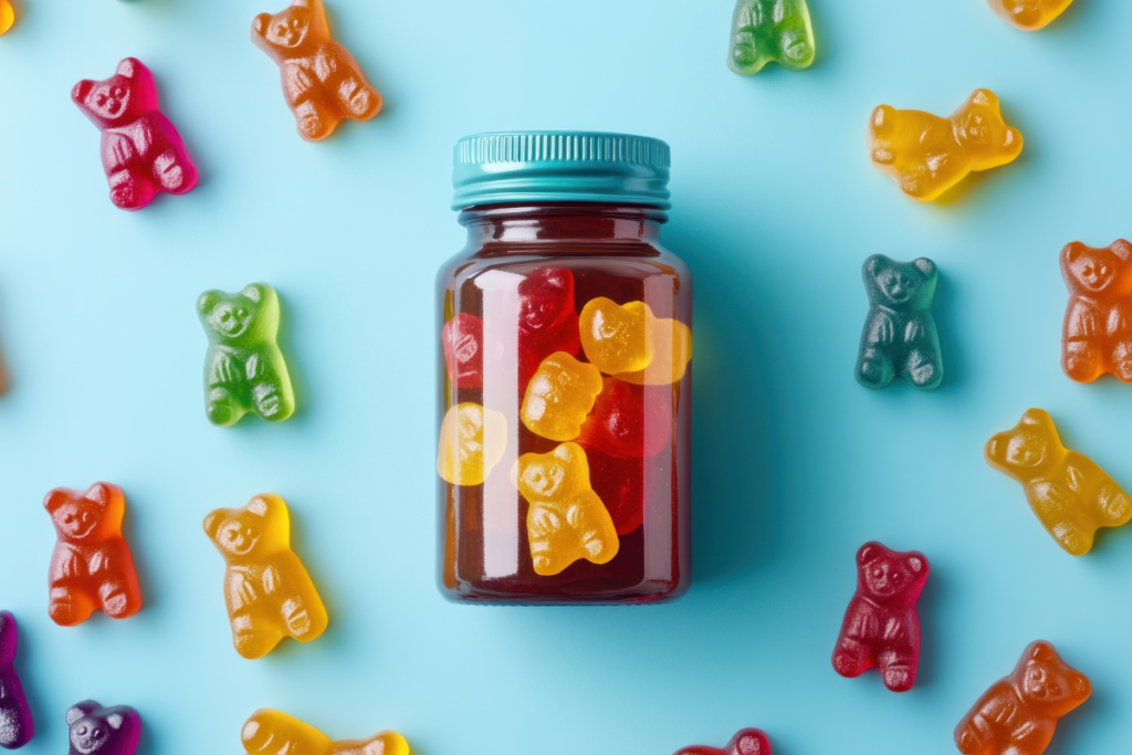Przemysłowa produkcja suplementów diety w formie gummies