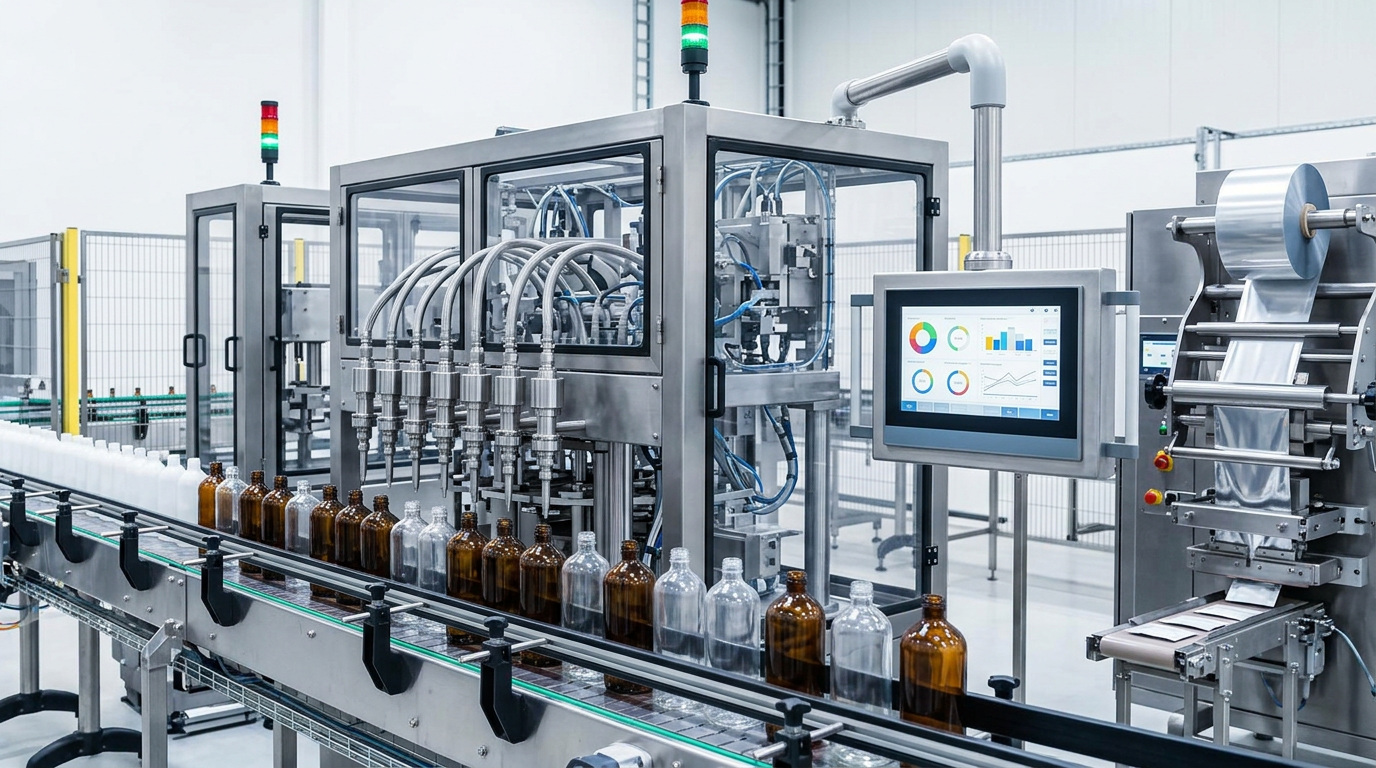 Elanda Pharma automatyzacja – linia rozlewnicza i cyfryzacja produkcji