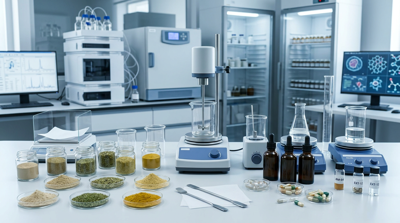 R&D suplementów – formulacja, badania biologiczne i stabilność produktu
