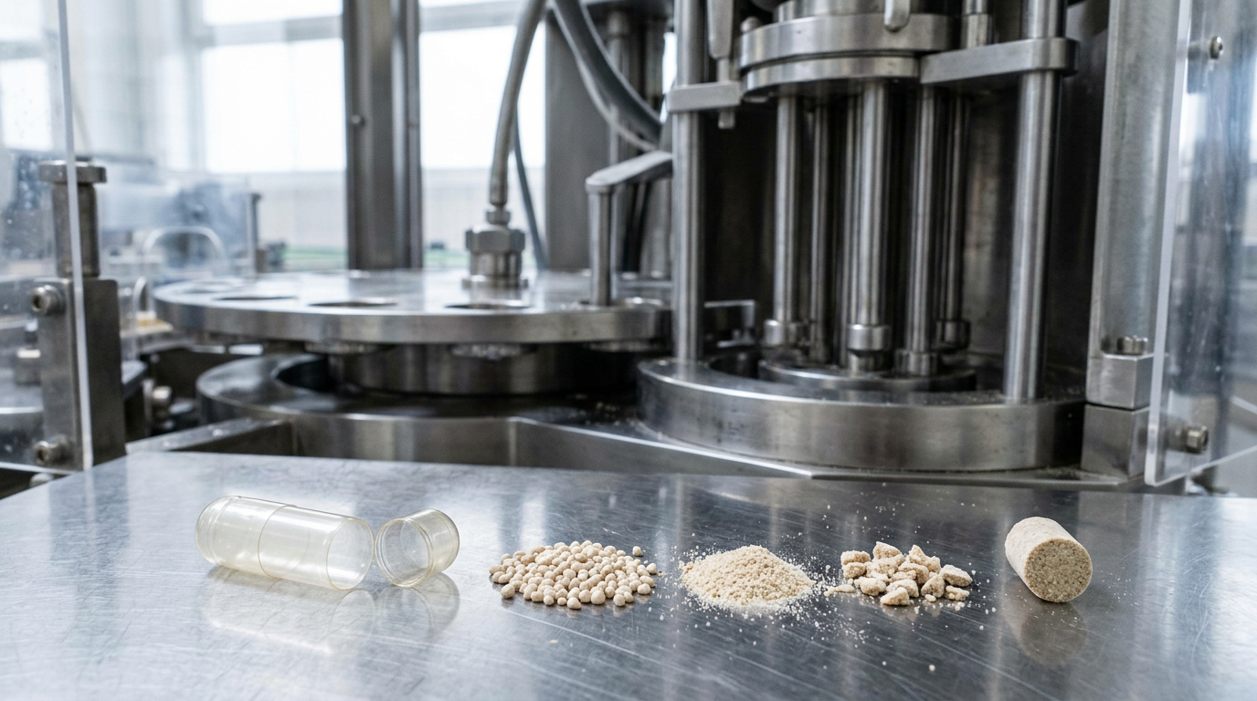 Sunitinib Vipharm – granulat kompresowany podczas procesu kapsułkowania