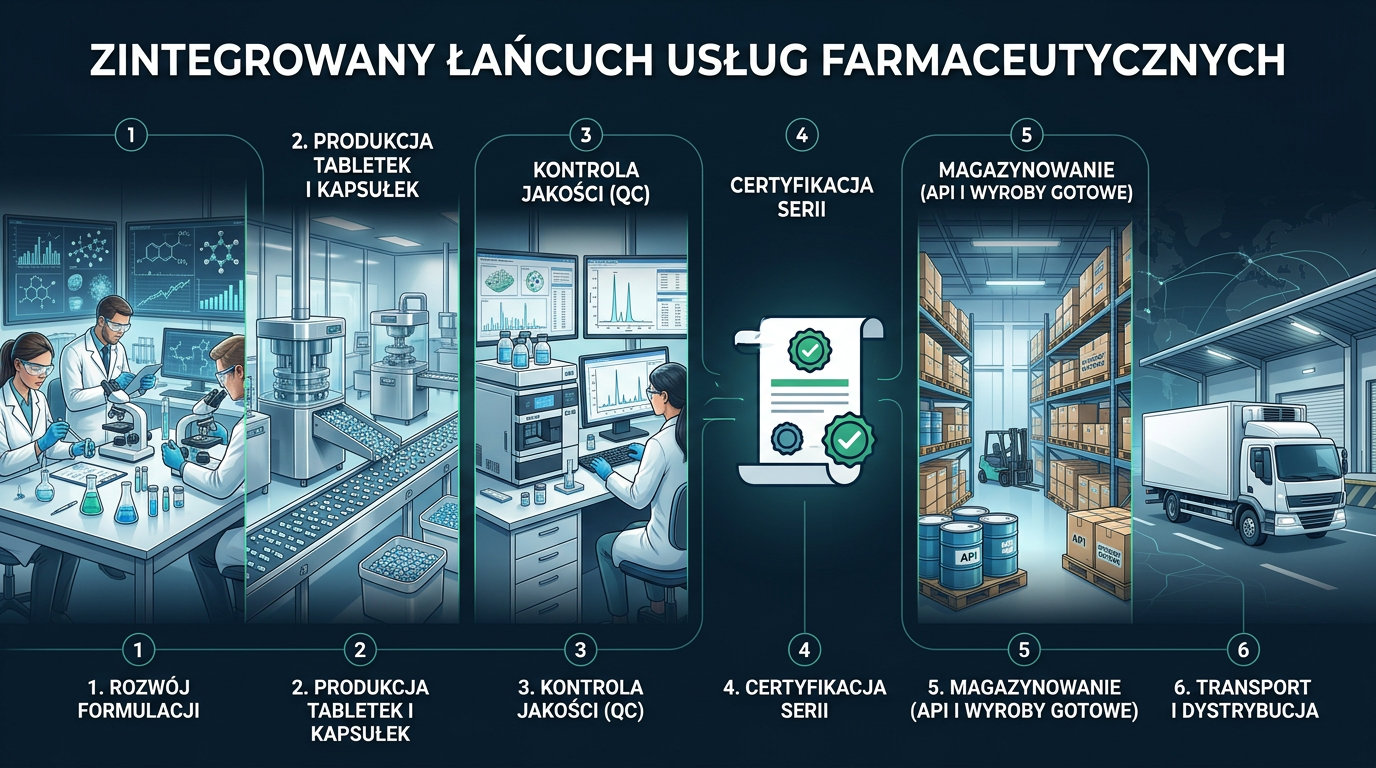 NEUCA CDMO – produkcja, kontrola jakości, import i logistyka w zintegrowanym modelu