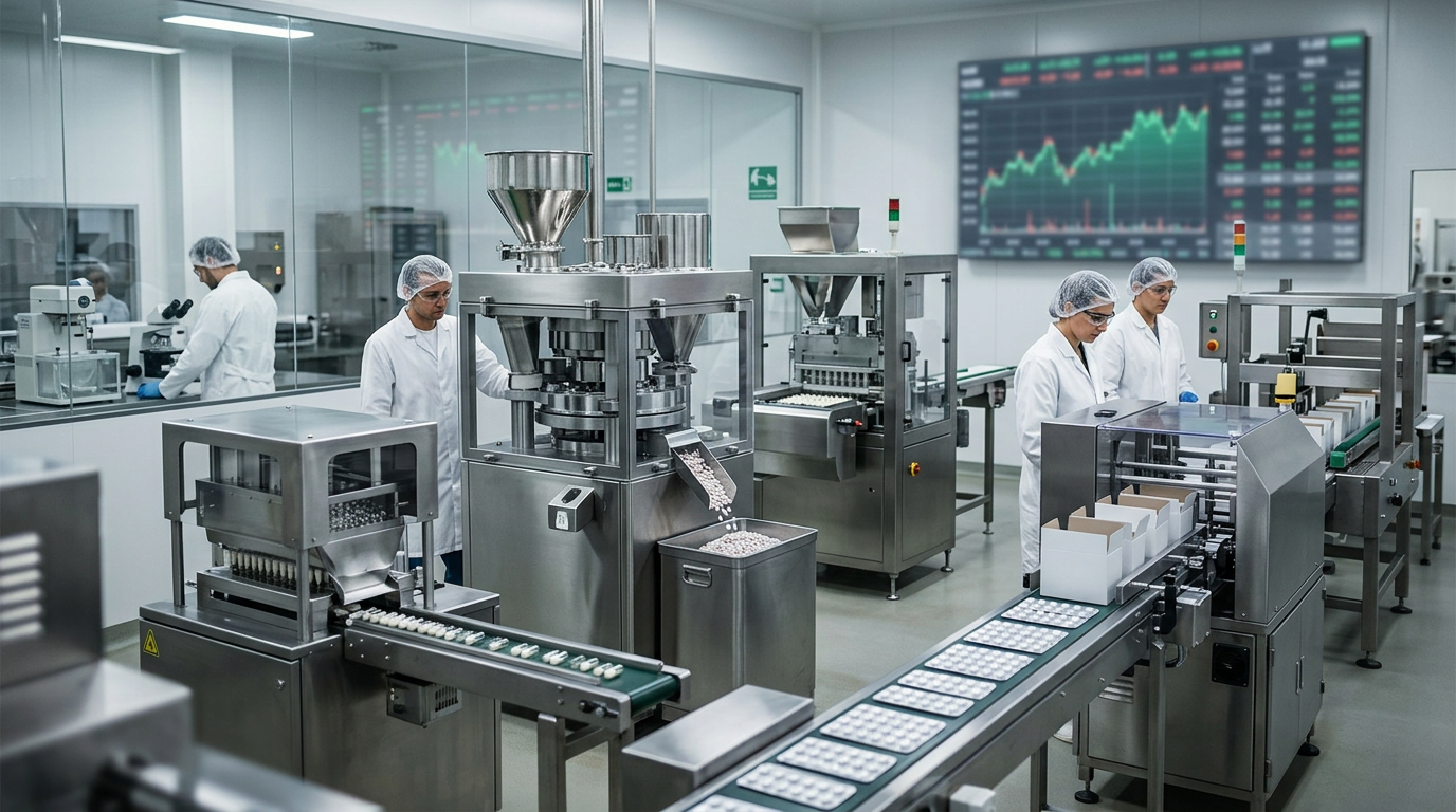 Produkcja suplementów diety w Polsce – linia tabletkowania i kapsułkowania