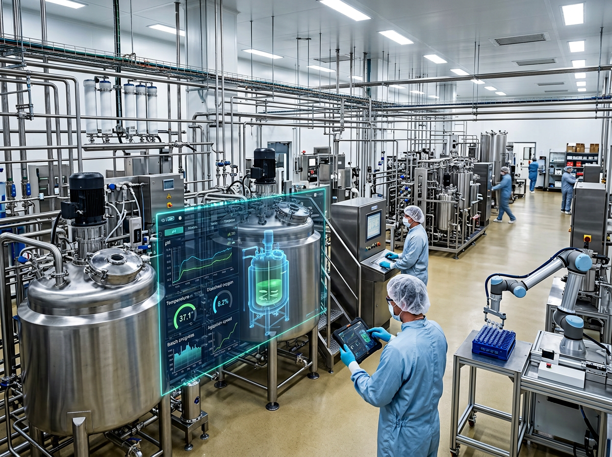 Genentech zakład Holly Springs z technologią digital twin